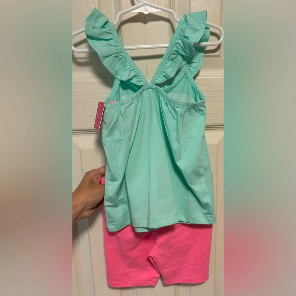 NWT Isaac Mizrahi Girls 2 Piece Sequined Fruit Outfit